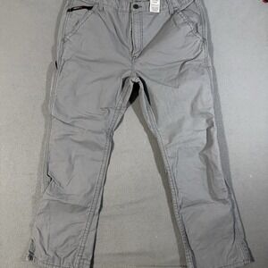 Ariat FR M4 Relaxed Boot Pants Mens 40x32 Gray Heavyweight Canvas Workwear